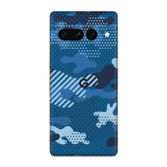 Military Blue Camo Google Pixel Skin