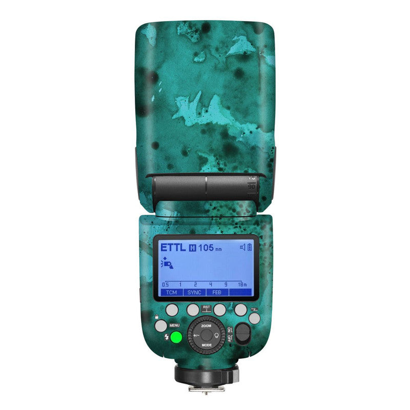 WaterPaint Green Camera Flash Skin