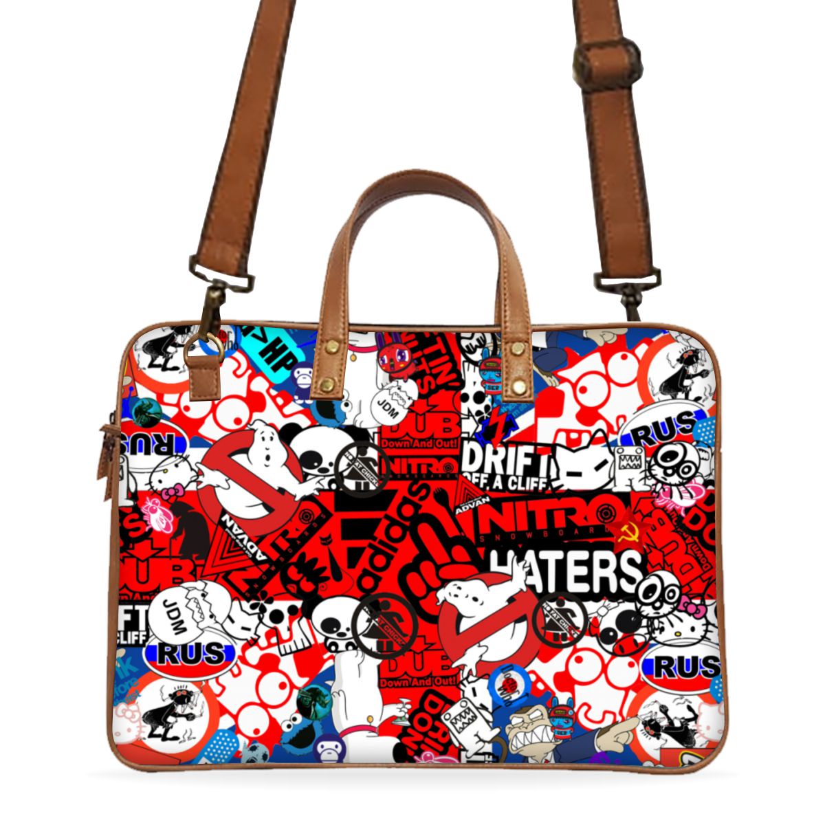 Customised Laptop Bags & Leathe rprinted laptop bags by WrapCart India. Durable best quality bags for laptops in India. Main image