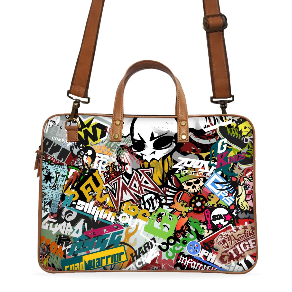 Customised Laptop Bags & Leathe rprinted laptop bags by WrapCart India. Durable best quality bags for laptops in India. Main image
