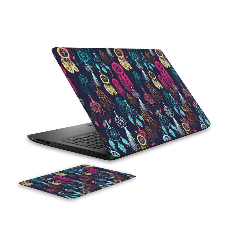 dream-catcher-laptop-skin-and-mouse-pad-combo WrapCart India Main image