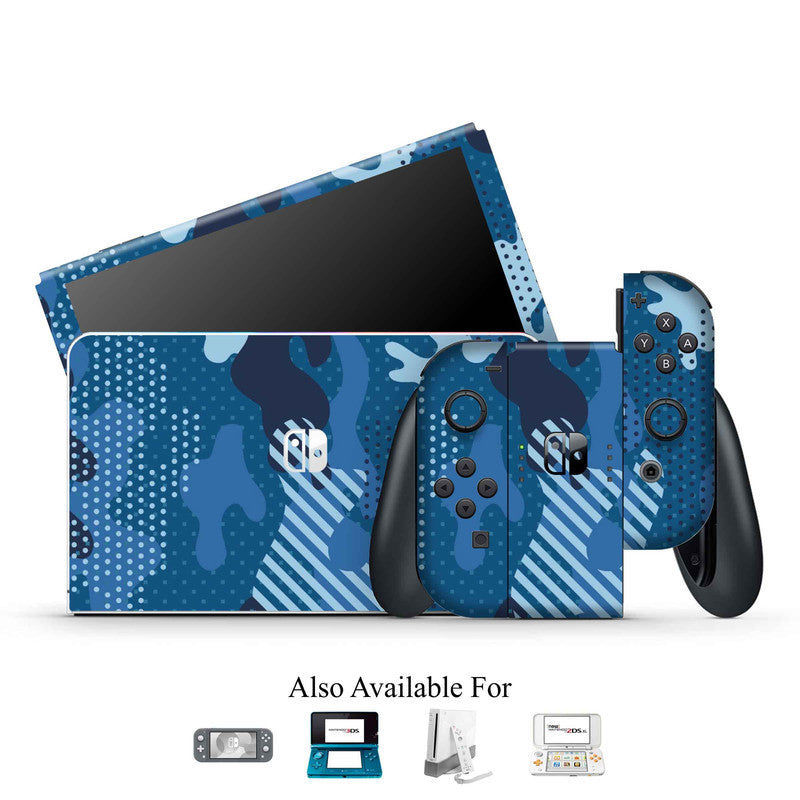 Military Blue Nintendo Skin