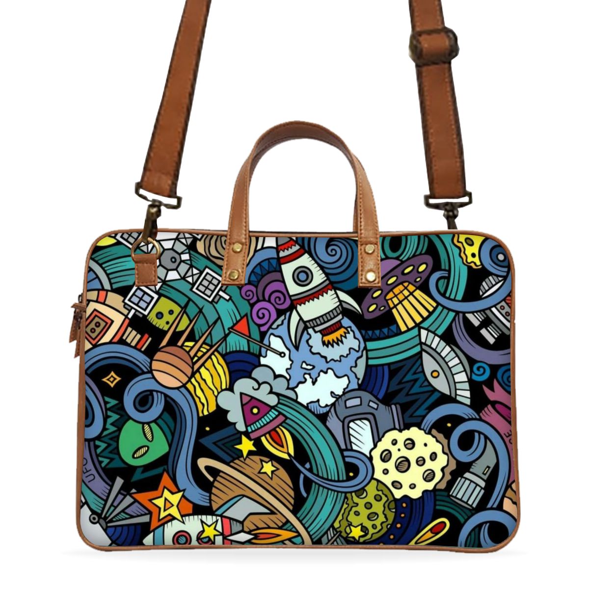 Customised Laptop Bags & Leathe rprinted laptop bags by WrapCart India. Durable best quality bags for laptops in India. Main image