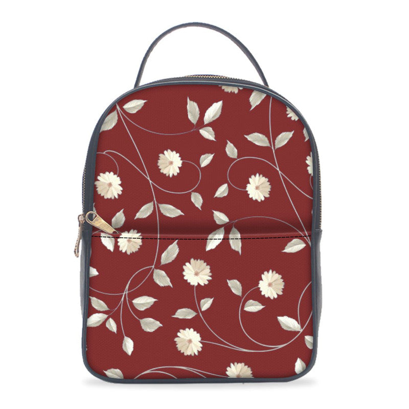 Maroon Floral Backpack Main image