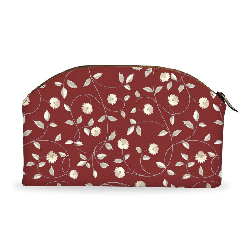 Maroon Floral Diva Pouch Main image