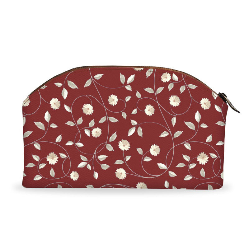 Maroon Floral Diva Pouch