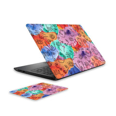 elegant-lines-laptop-skin-and-mouse-pad-combo WrapCart India