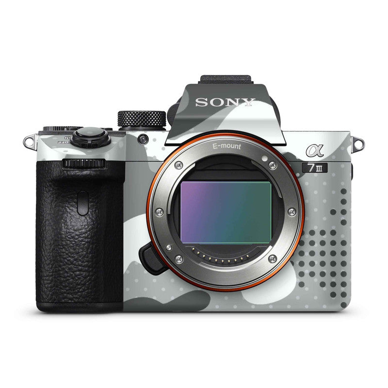 Military Grey Camo Camera Skins