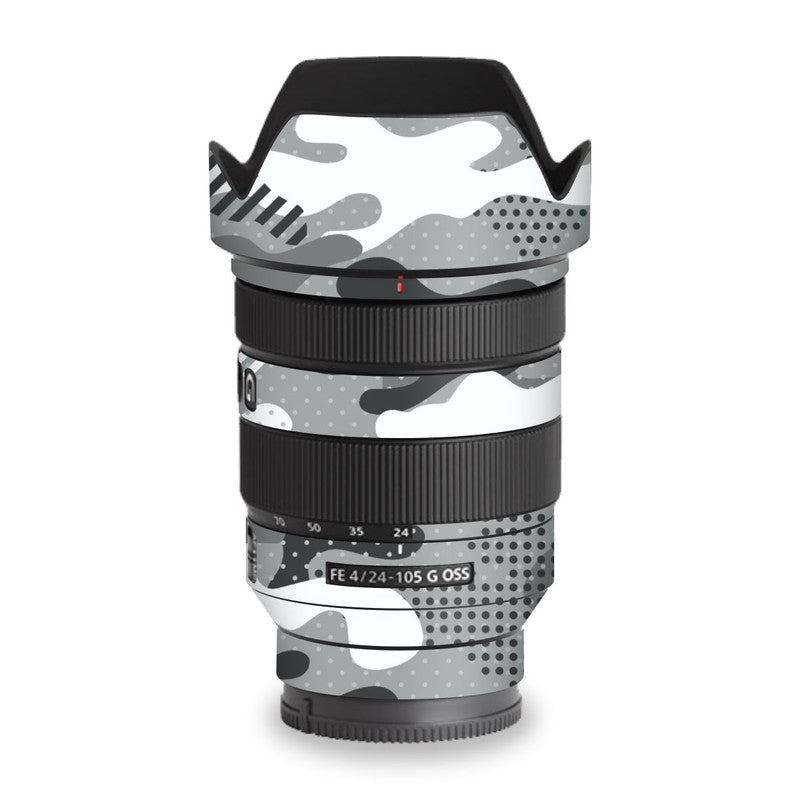 Military Grey Camo Lens Skins Secondary image