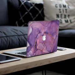 MacBook Royal Purple Marble Laptop Skin