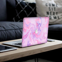 MacBook Pink Marble Laptop Skin