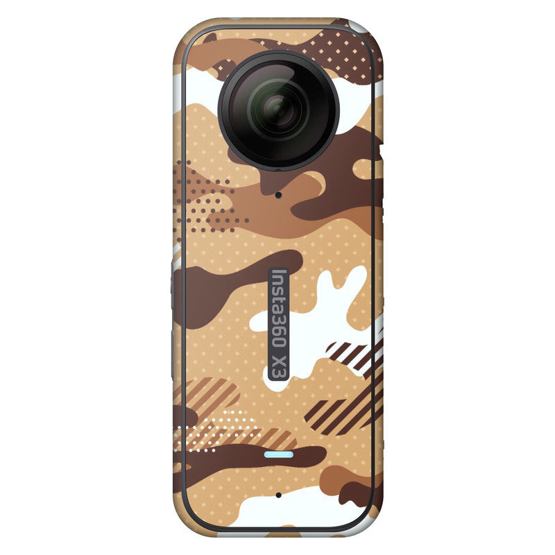 Military Brown Camo Insta 360 Skin Main image