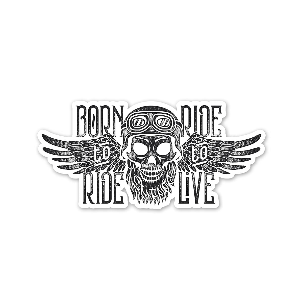 Born To Ride Bike Fuel Tank Decal Secondary image