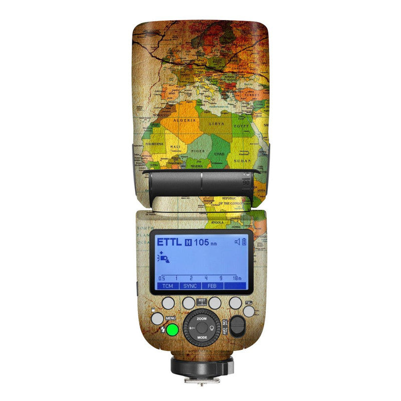 Rustic Map Camera Flash Skin Main image