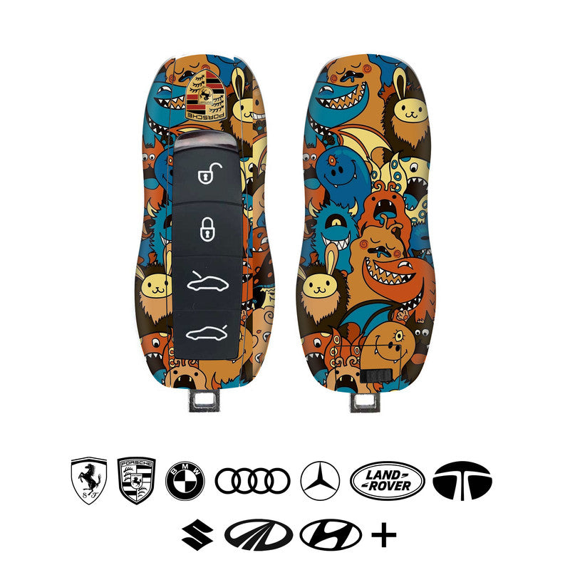 doodle-art-car-key-skins Main image