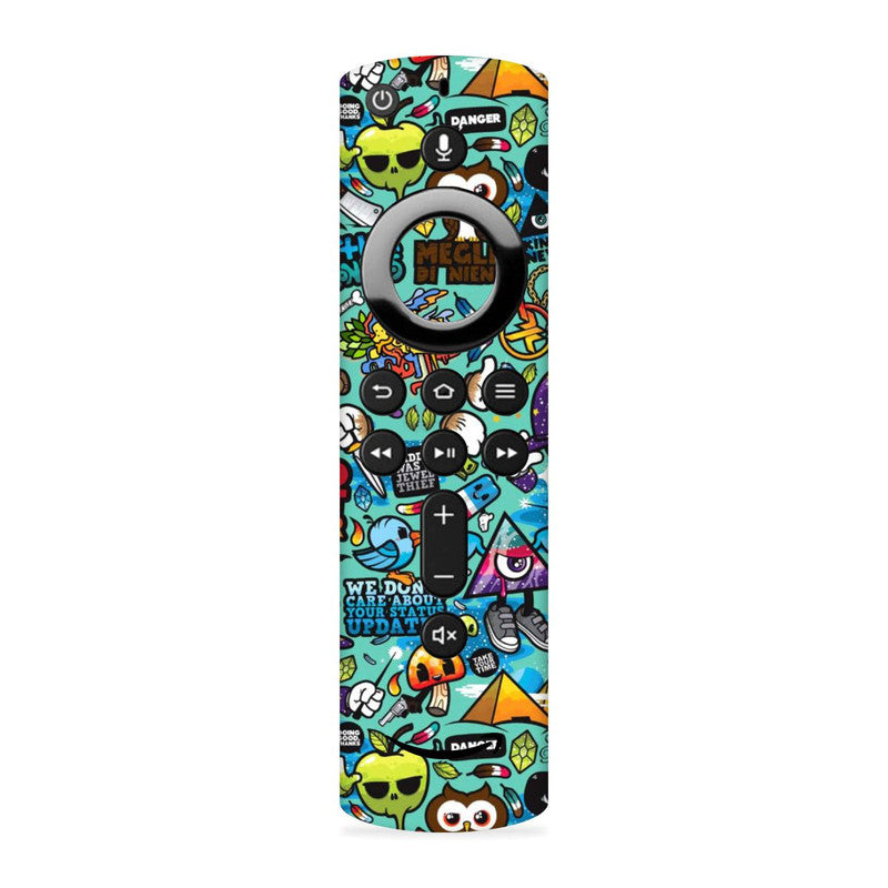 Blue Abstract Fire TV Stick Remote Skin Main image