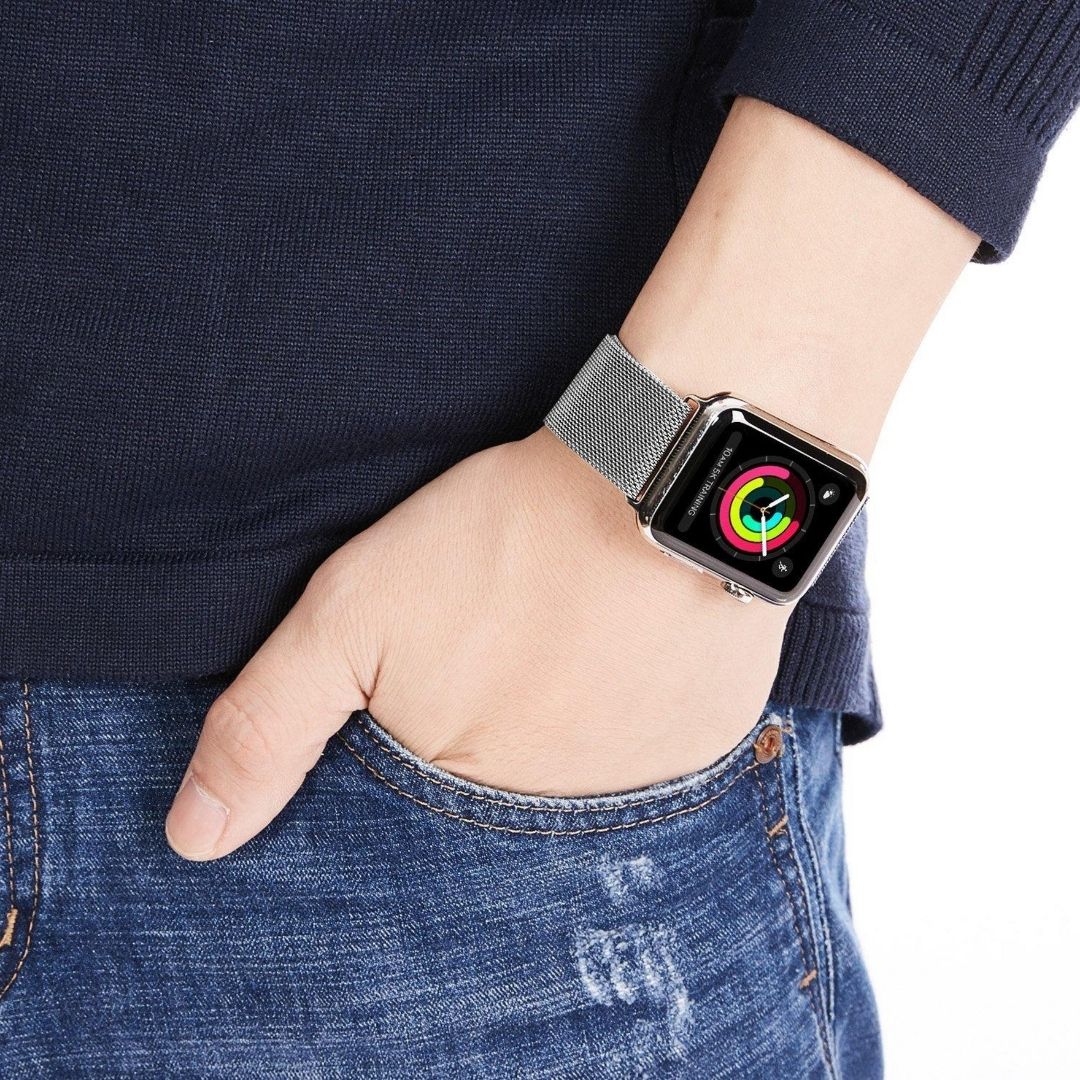 Metal & Silicon Apple Watch Strap 44 45 46 49 MM For iwatch