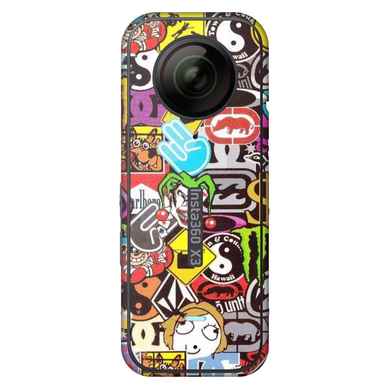Sticker Bomb Insta 360 Skin
