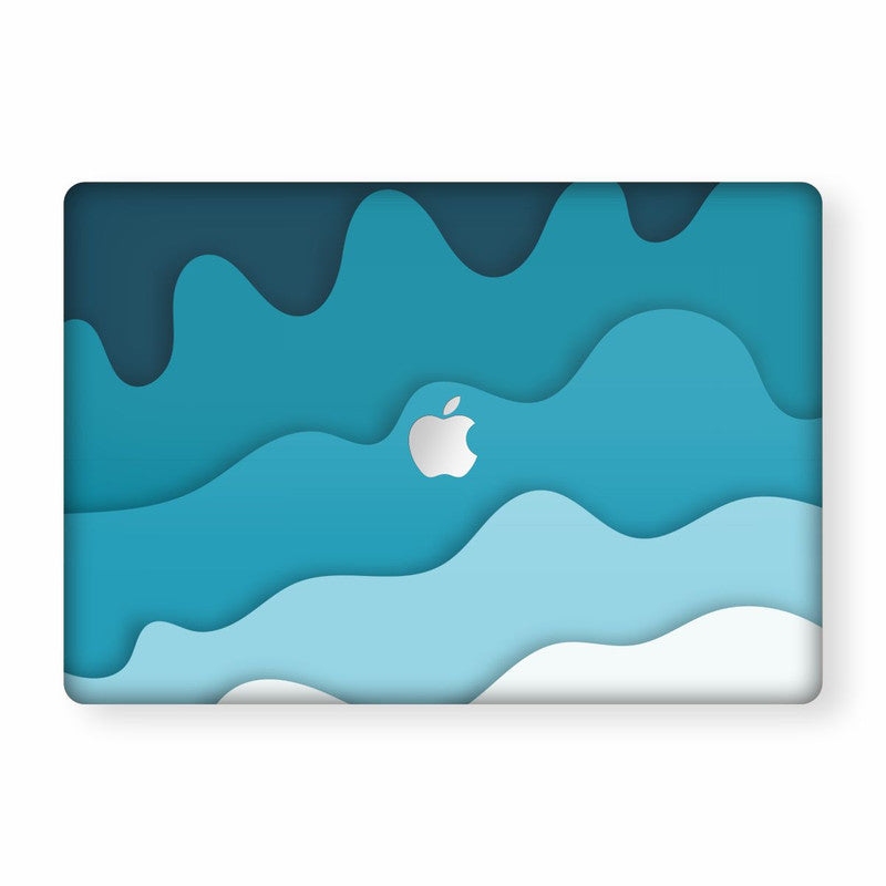 MacBook Falling Waves 1 Laptop Skin Secondary image