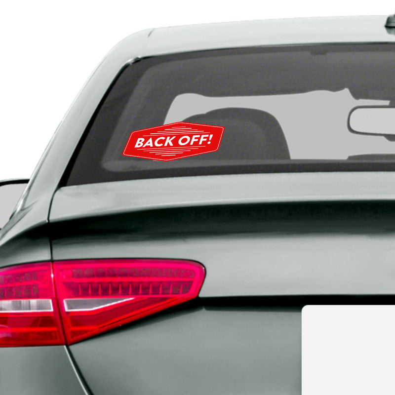 Back Off Car Sticker Secondary image
