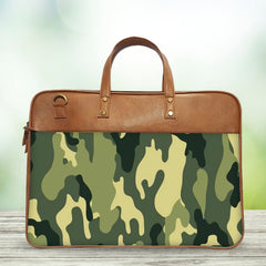 Green Camouflage Classic Laptop Bag