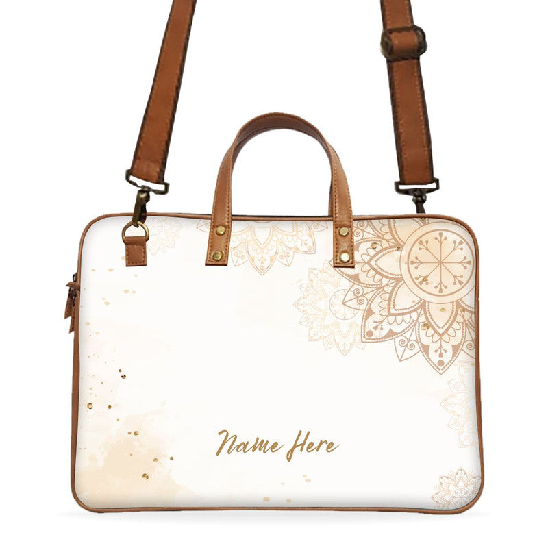 Indic Custom Name Deluxe Laptop Bag Main image