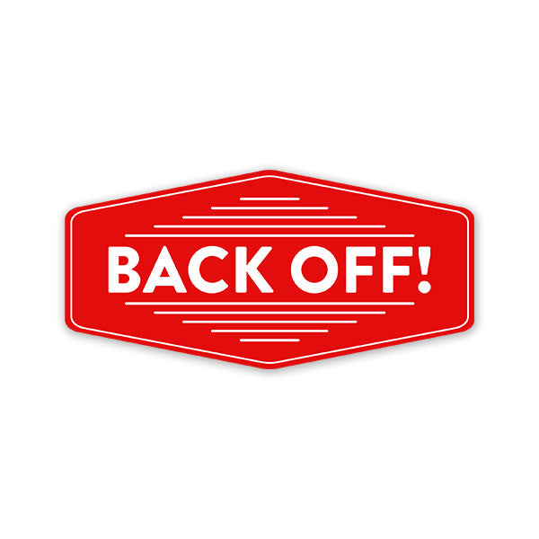 Back Off Car Sticker - Car Stickers India. Residue Free. – WrapCart Skins