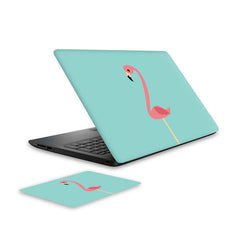 flamingo-1-laptop-skin-and-mouse-pad-combo WrapCart India
