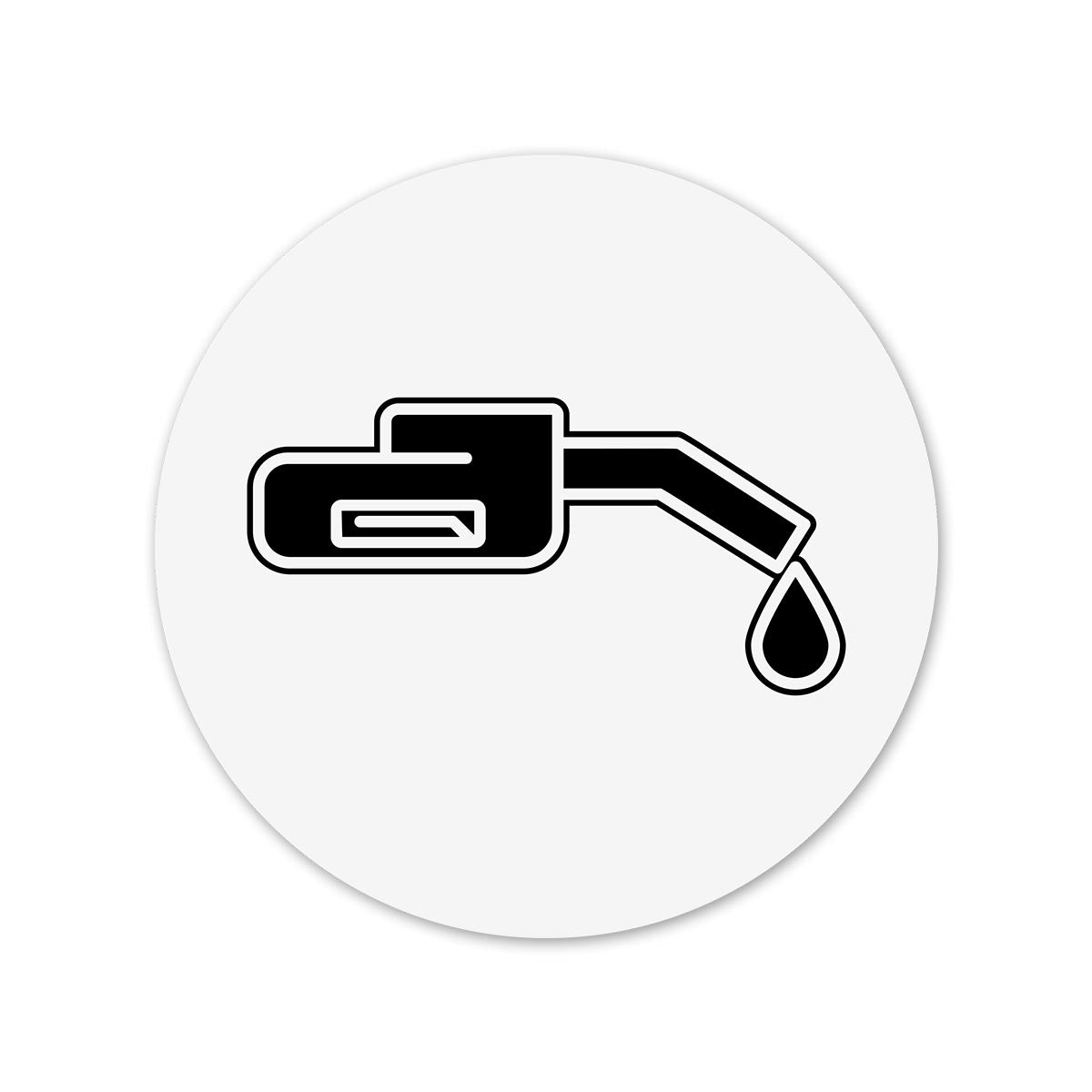 Fuel Drops - Round Car Fuel Tank Decal Secondary image