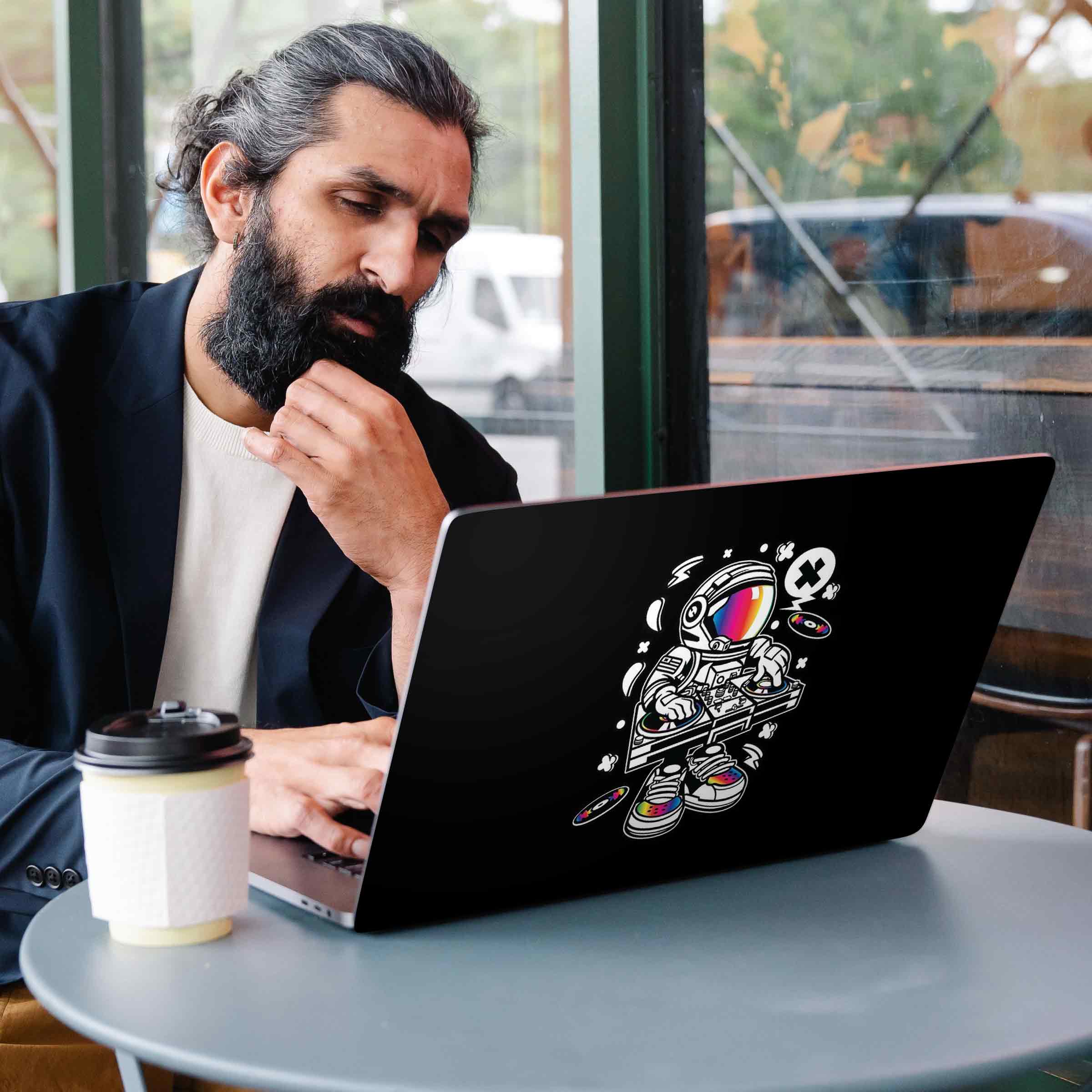 DJ In Space Laptop Skins Secondary image
