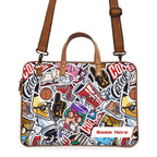 Cartoon Art Custom Name Deluxe Laptop Bag