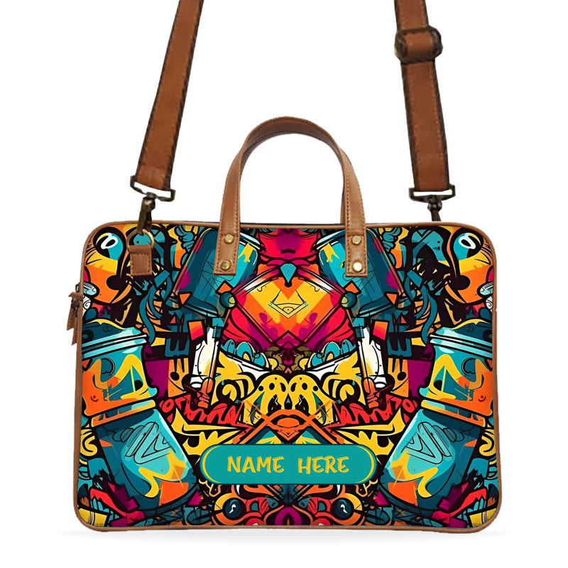 Street Grafitee Custom Name Deluxe Laptop Bag Main image