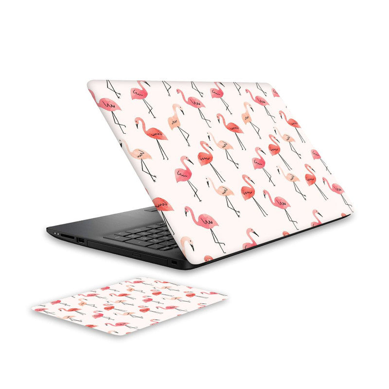 flamingo-2-laptop-skin-and-mouse-pad-combo WrapCart India Main image