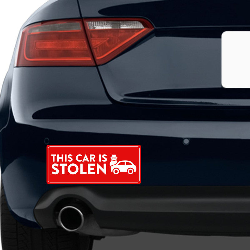 This Car Is Stolen Car Bumper Sticker Secondary image