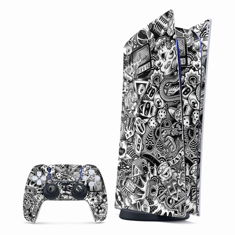 Grey Abstract PlayStation Skin - Skins For PlayStation 5 Main image