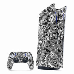 Grey Abstract PlayStation Skin