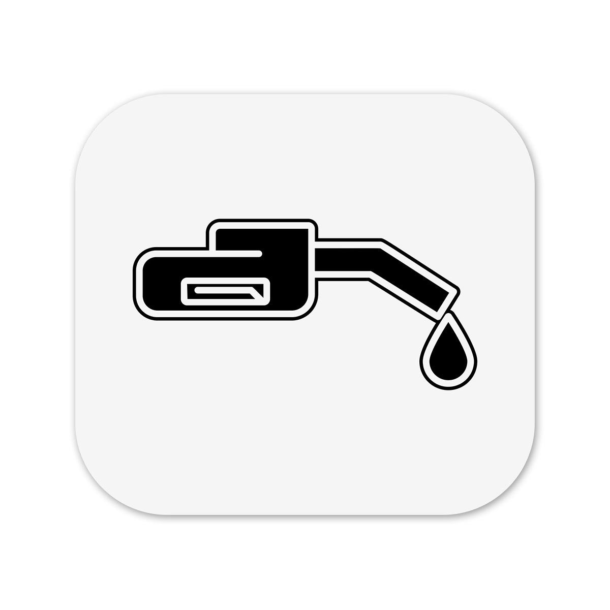 Fuel Drops - Square Car Fuel Tank Decal Secondary image