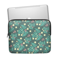 Floral Green Laptop Sleeve