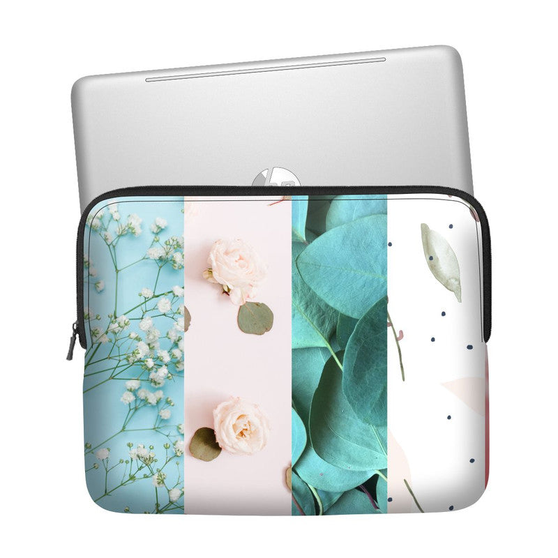 Floral Stripes Laptop Sleeve Main image