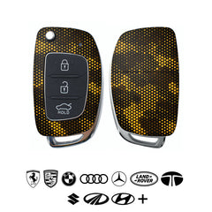matrix-design-yellow-car-key-skins