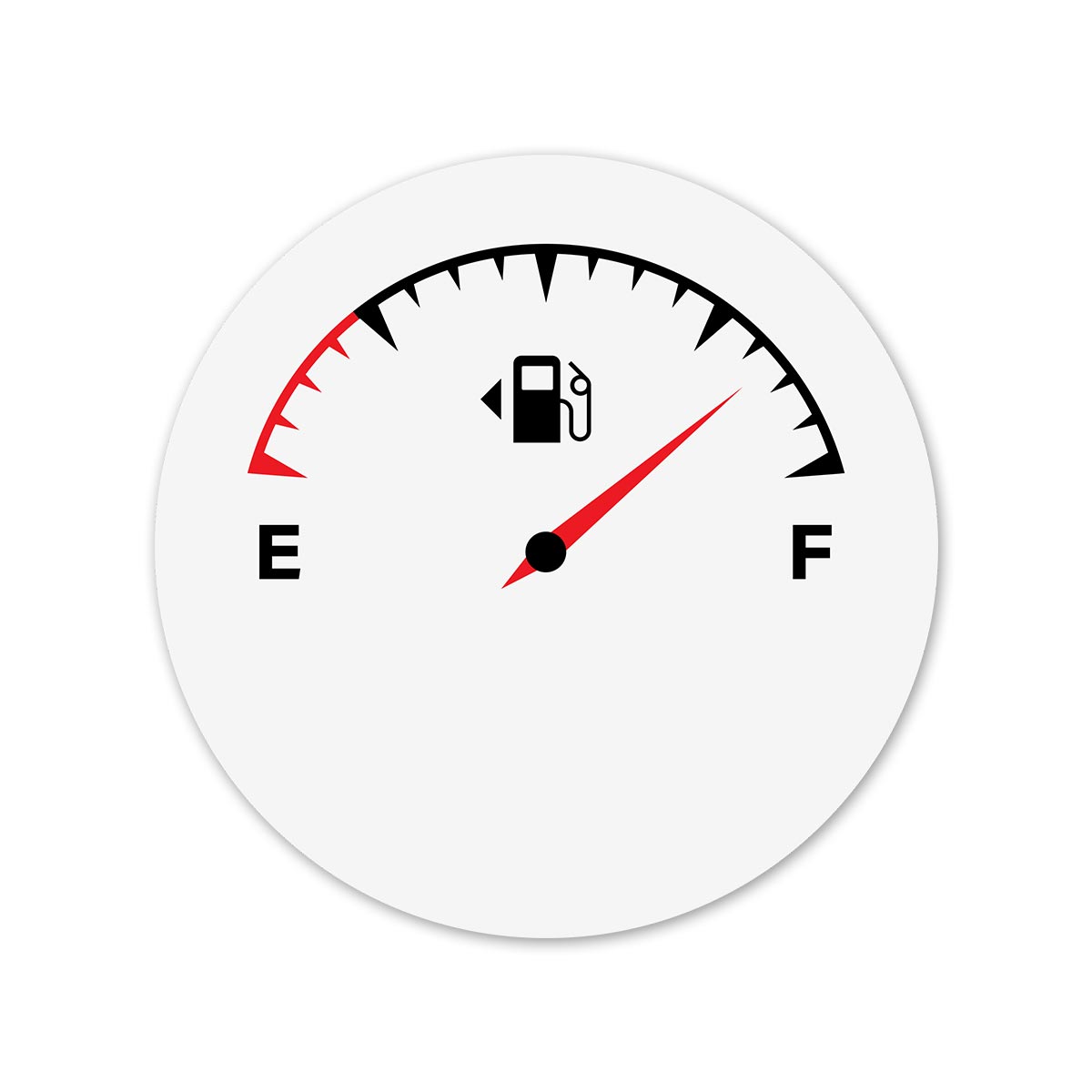 Half Plus - Round Car Fuel Tank Decal Secondary image