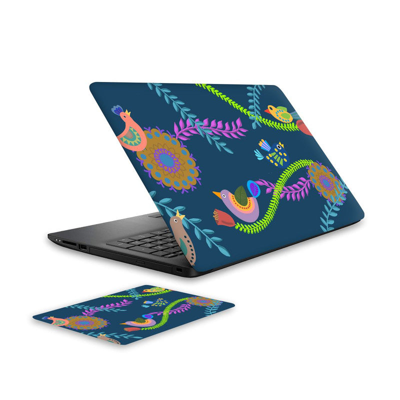 floral-art-2-laptop-skin-and-mouse-pad-combo WrapCart India Main image
