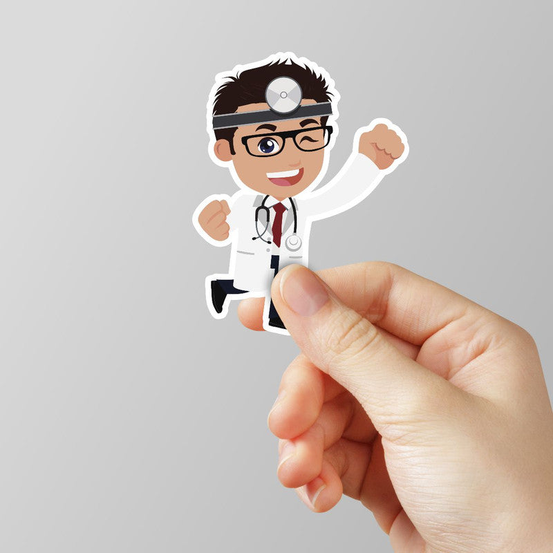 Doc Happy Laptop Sticker