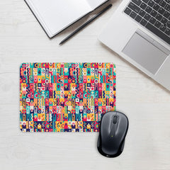 Pattern & Drops Mouse Pad
