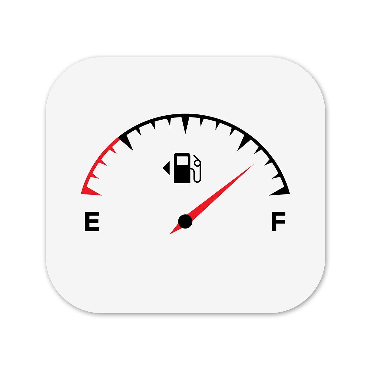 Half Plus - Square Car Fuel Tank Decal Secondary image