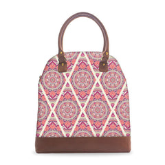 Red Mandala Deluxe Tote Bag