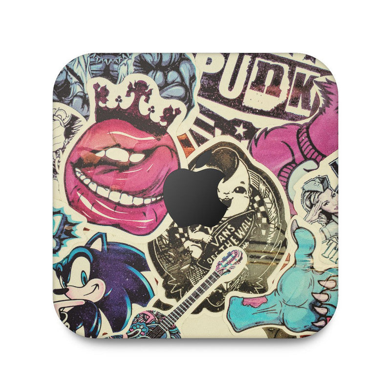 Vintage Punk Apple Mac Mini Skin Main image