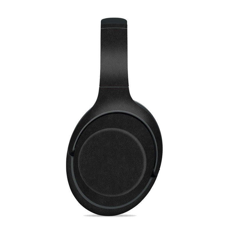 Black Leather Sony Headphone Skins Main image
