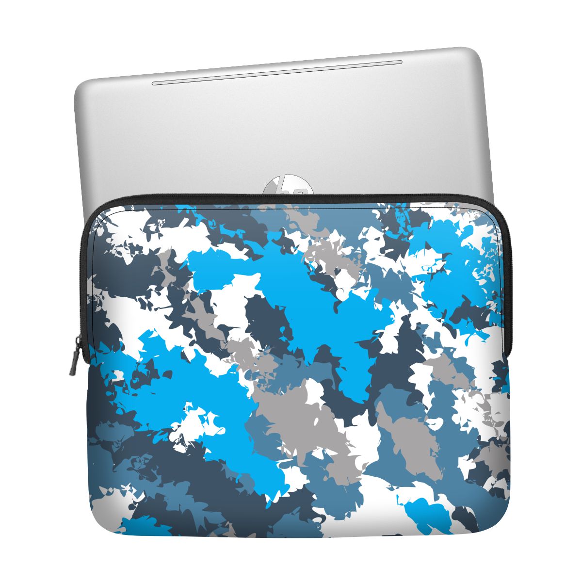 Camo Blue Paint Laptop Sleeve Main image
