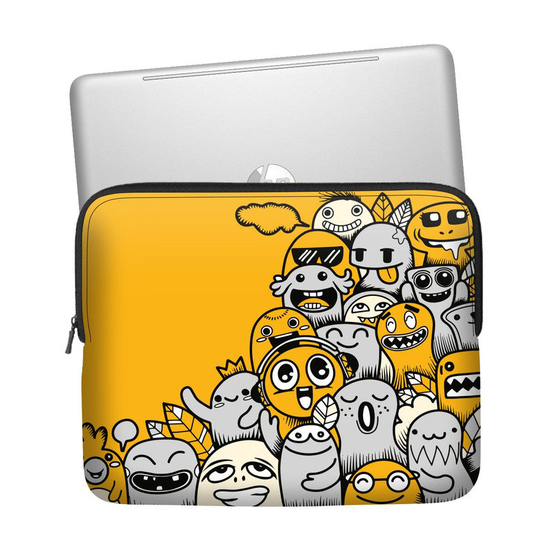Cute Doodle Laptop Sleeve Main image